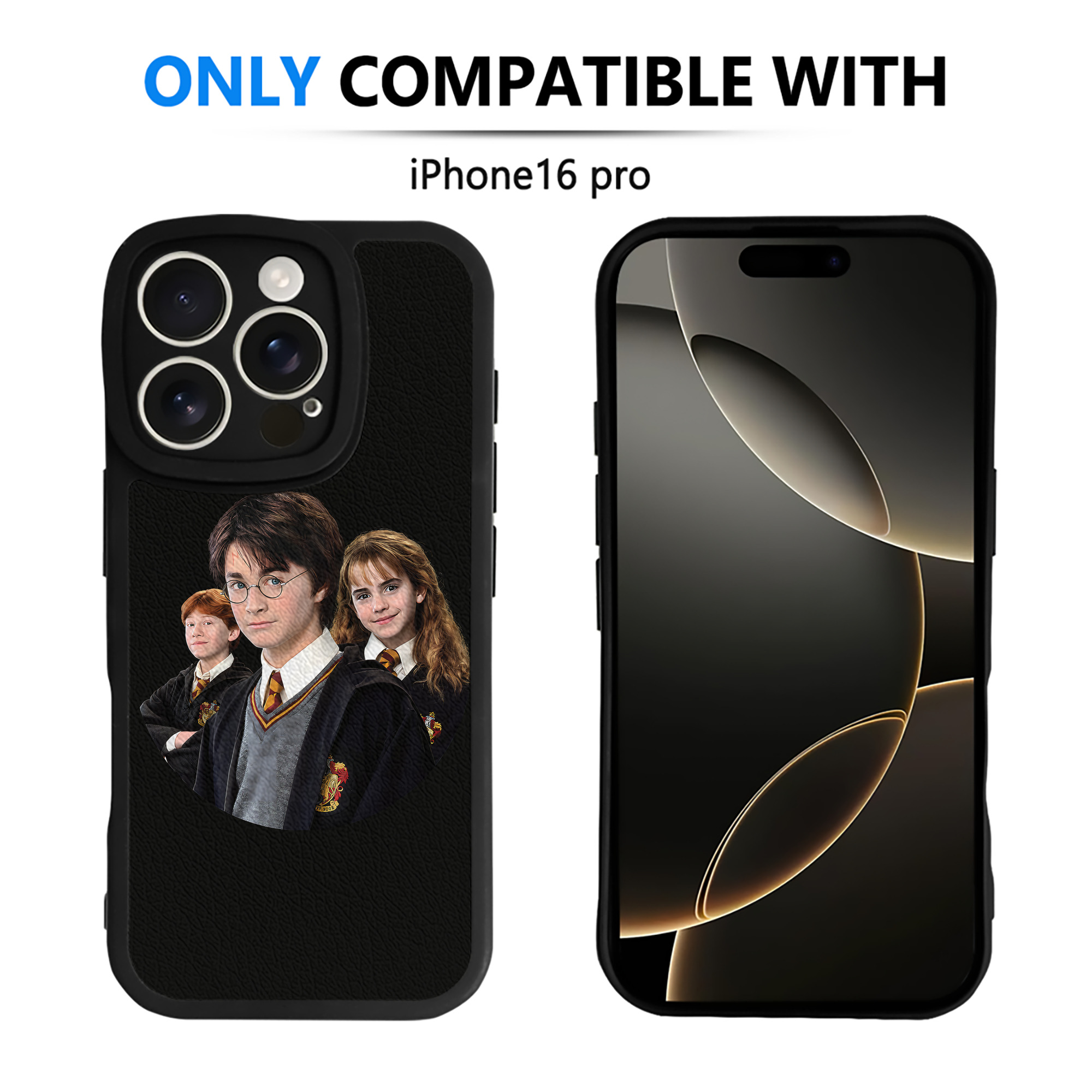 （画像用） Harry Potter ハリー・ポッターシリーズ 【iPhone 16シリーズ対応】シリコンスマホケース（レザー調） 材質：シリコン